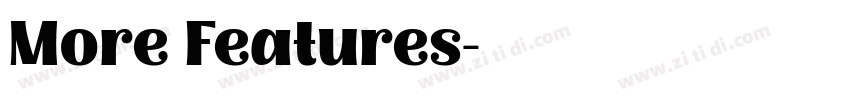 More Features字体转换